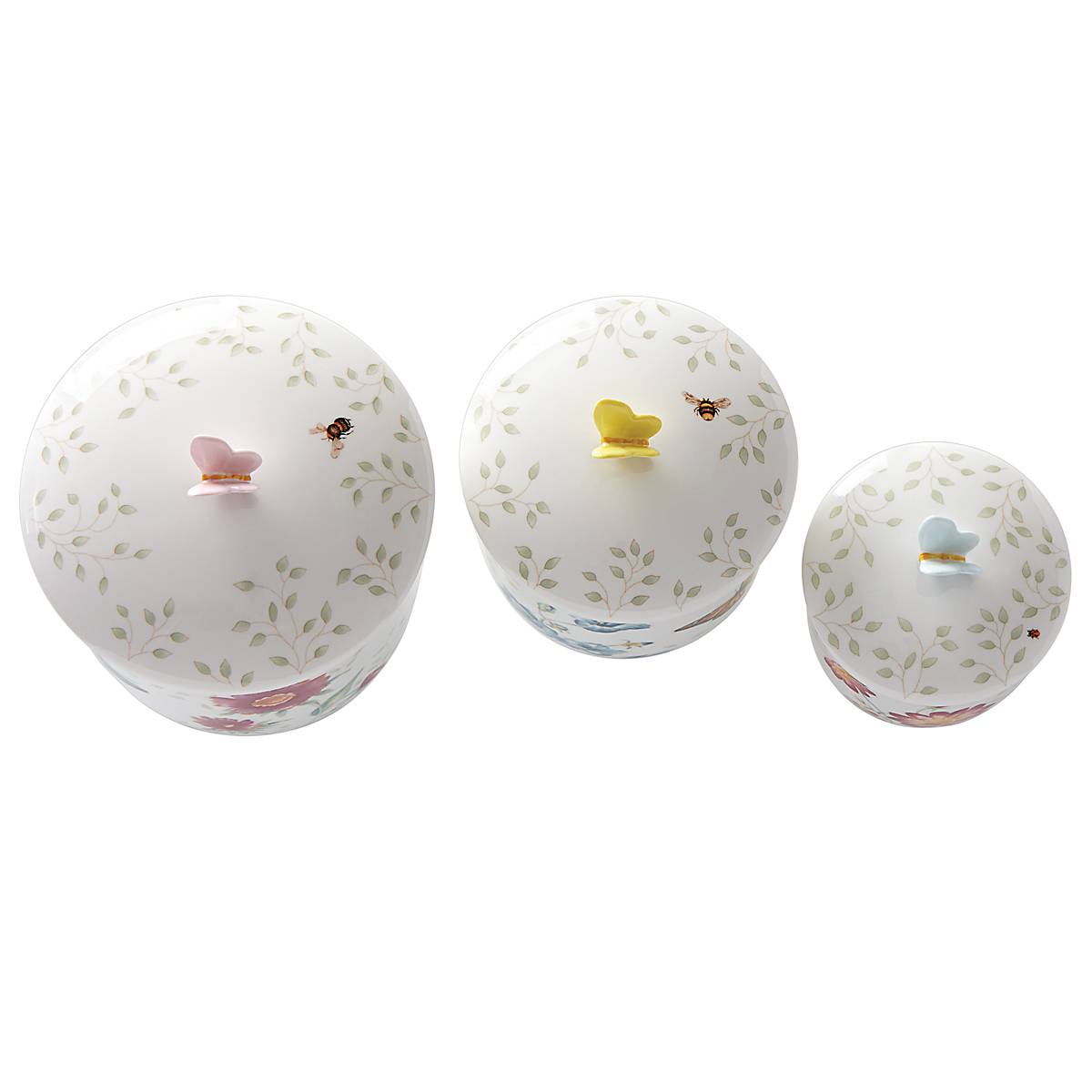 Reed & Barton Butterfly Meadow 3-Piece Canister Set