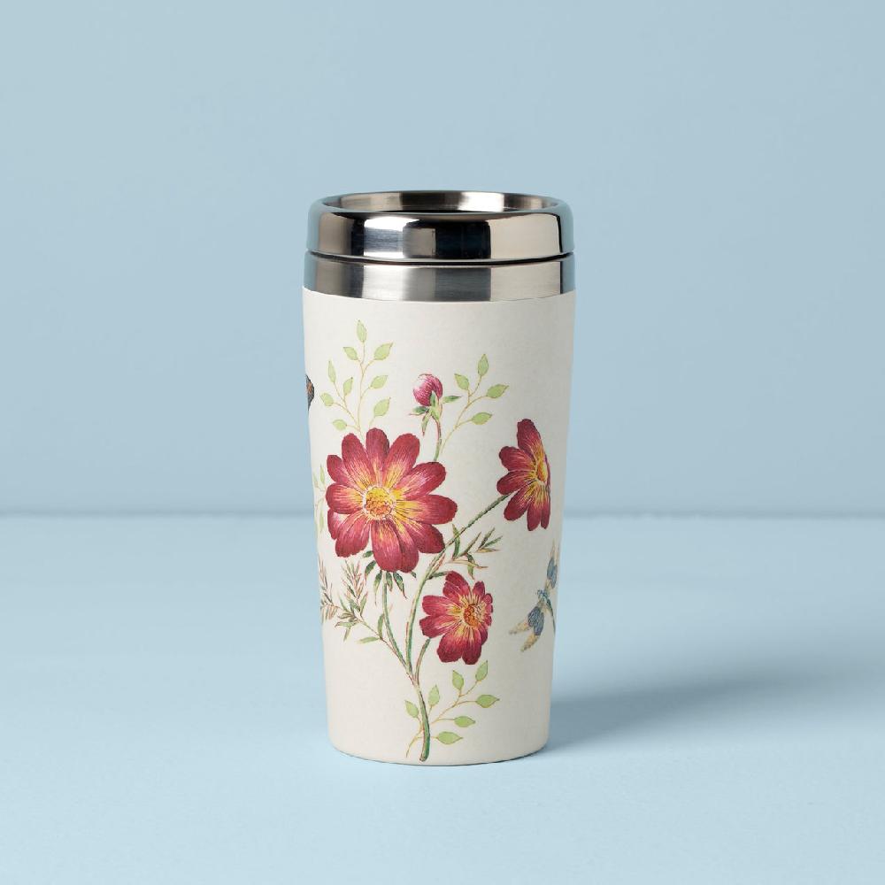 reed & barton Butterfly Meadow Bamboo Travel Mug