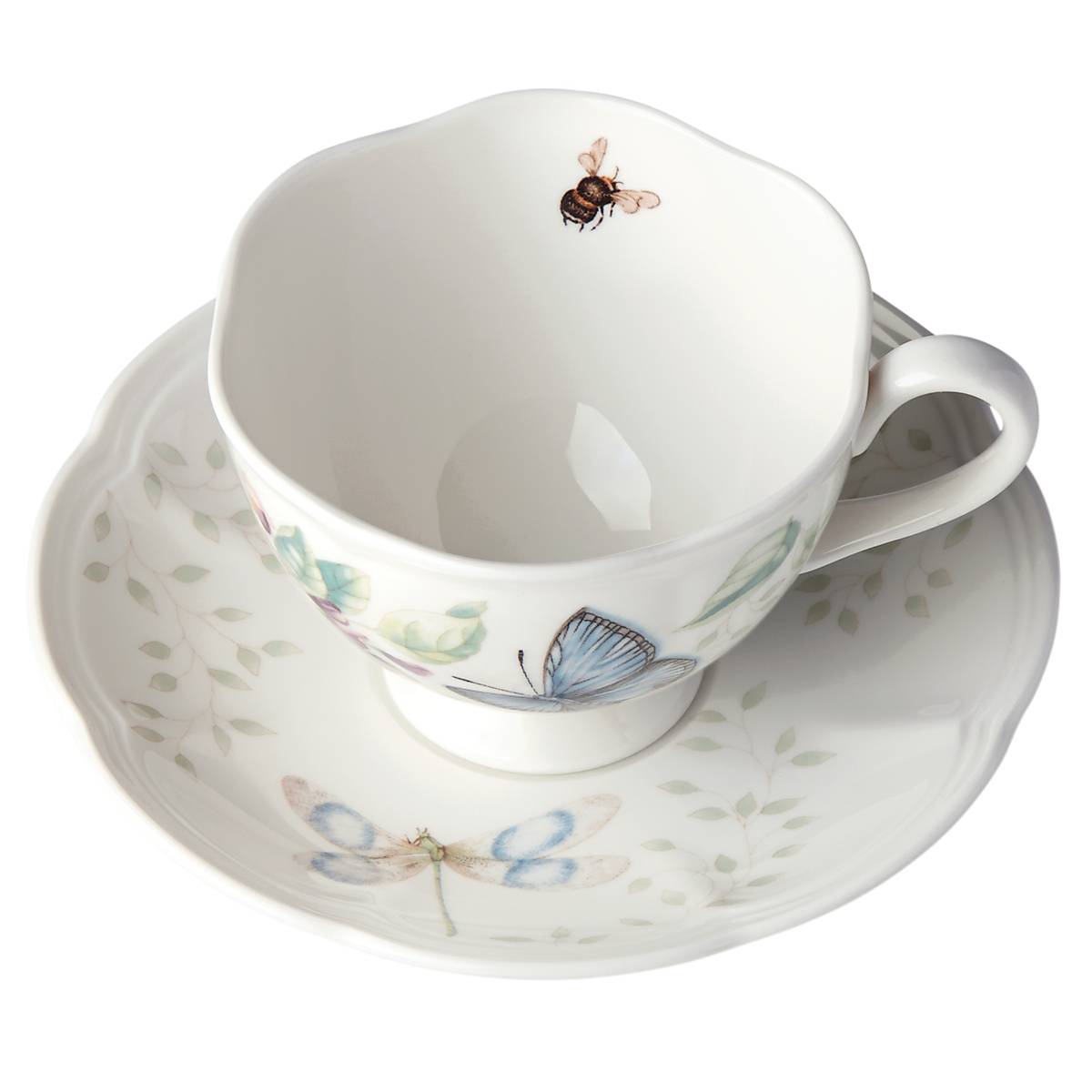 Reed & Barton Butterfly Meadow Blue Cup & Saucer