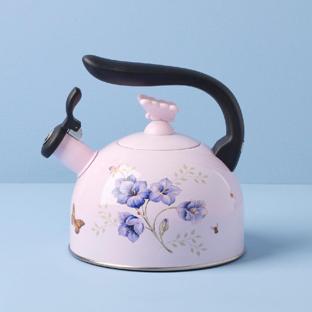 Reed & Barton Butterfly Meadow Colors Tea Kettle