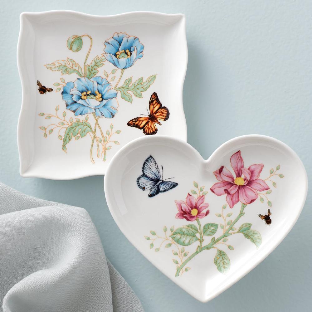 Reed & Barton Butterfly Meadow Square Dish