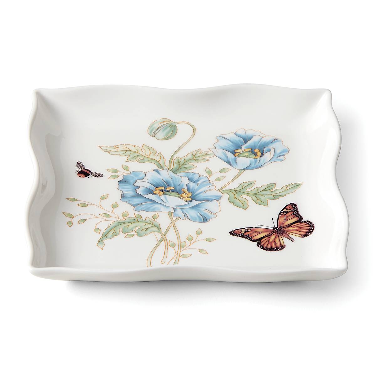 Reed & Barton Butterfly Meadow Square Dish