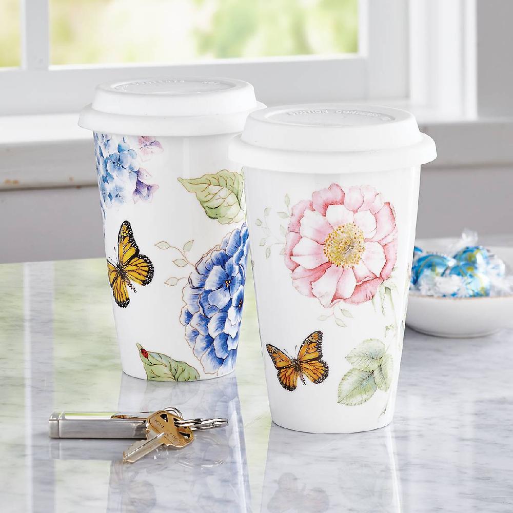 Reed & Barton Butterfly Meadow Thermal Travel Mug