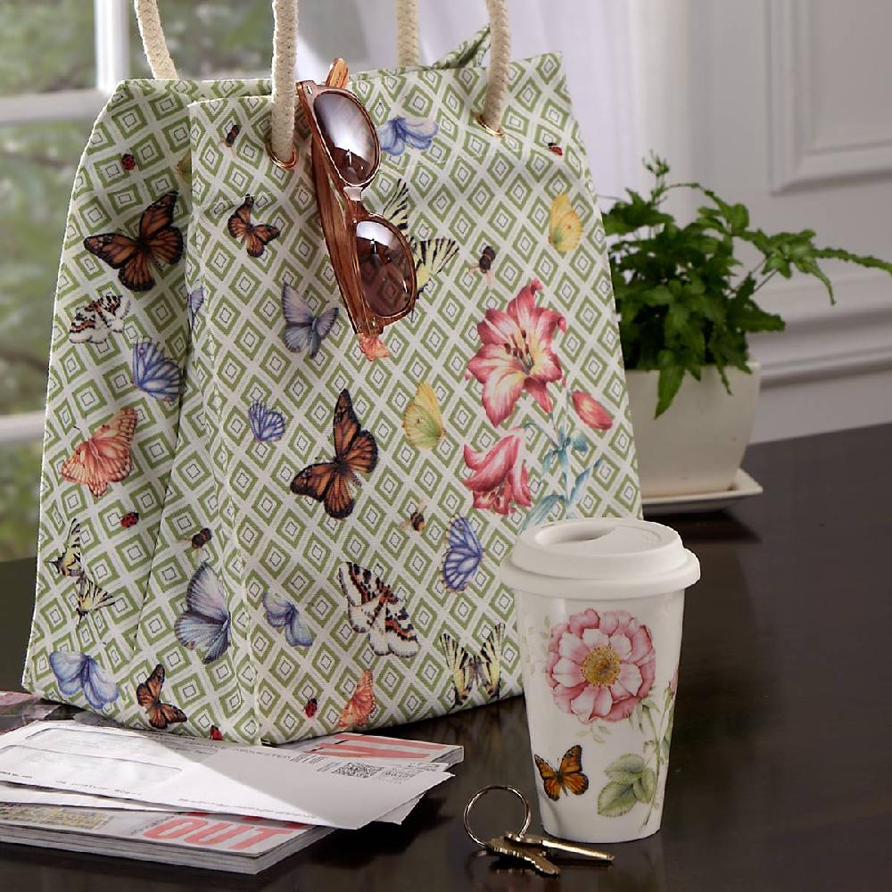 Reed & Barton Butterfly Meadow Thermal Travel Mug