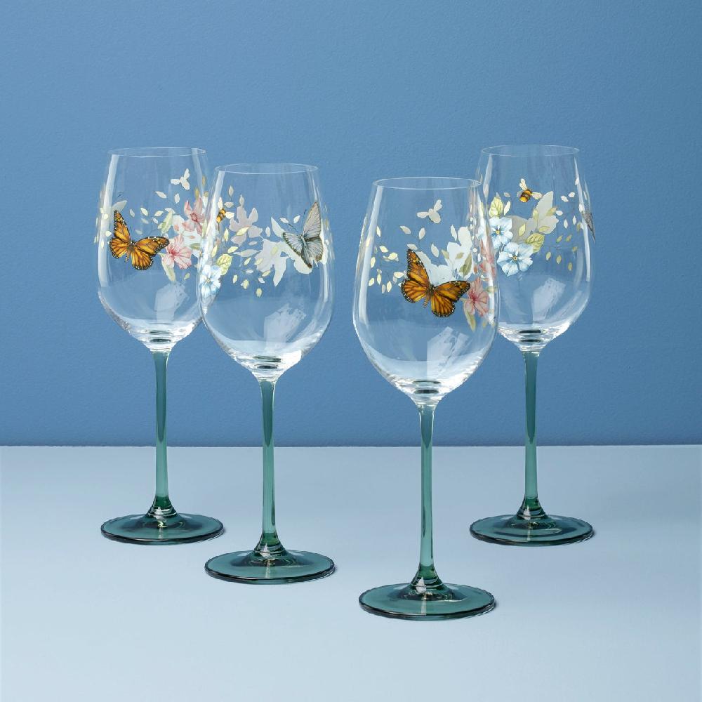 reed & barton Butterfly Meadow Wine Glasses - Set Of 4