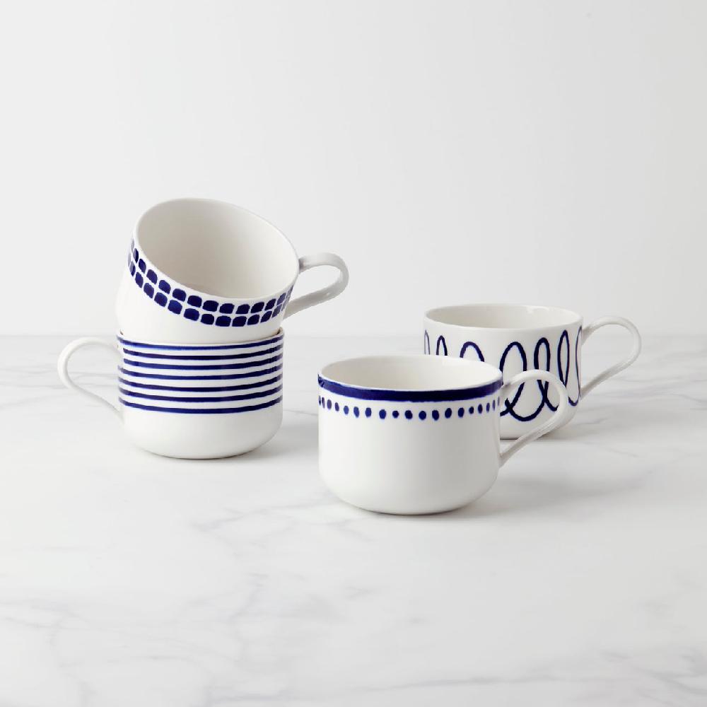 reed & barton Charlotte Street Mugs - Set of 4