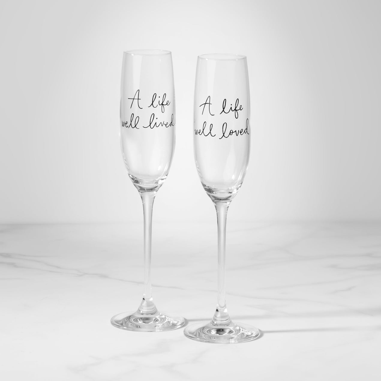 reed & barton Charmed Life 2-Piece Toasting Flutes