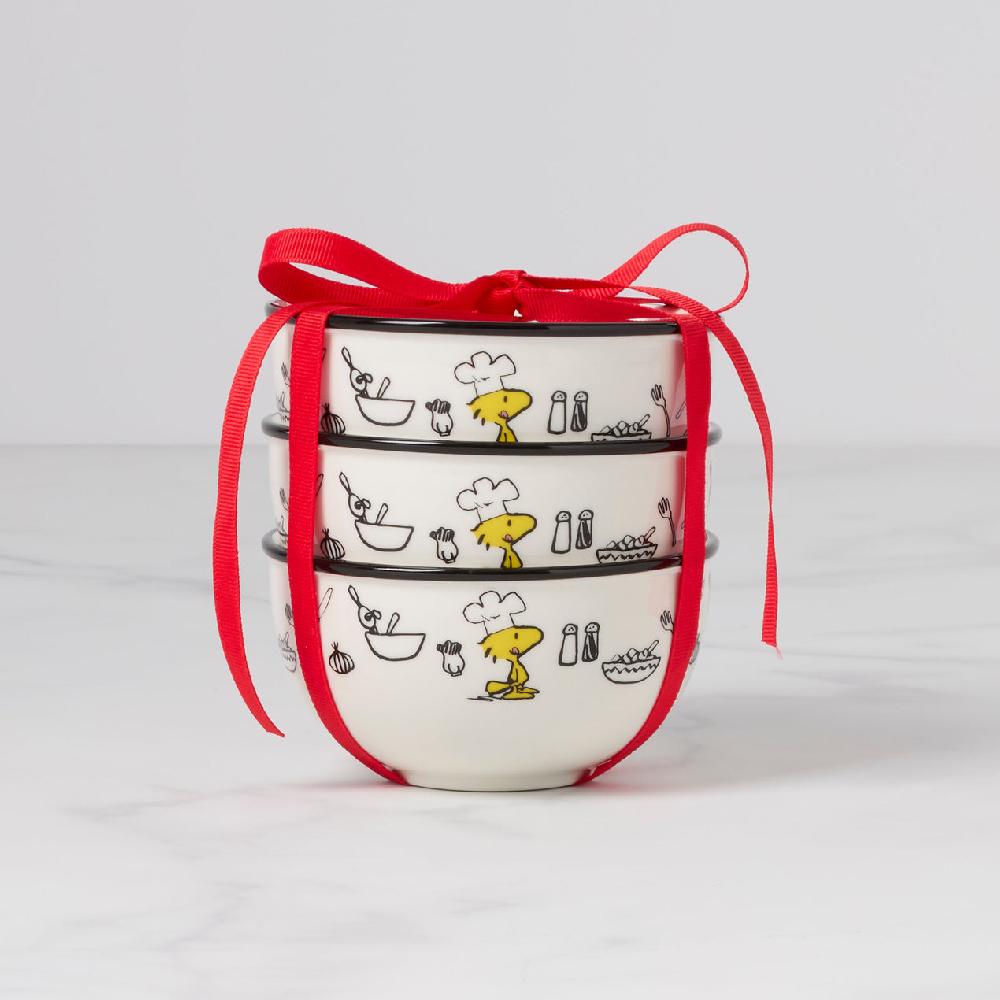 reed & barton Chef Snoopy Mini Bowls - Set Of 3