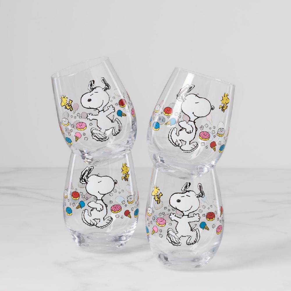 reed & barton Chef Snoopy Tumblers - Set Of 4