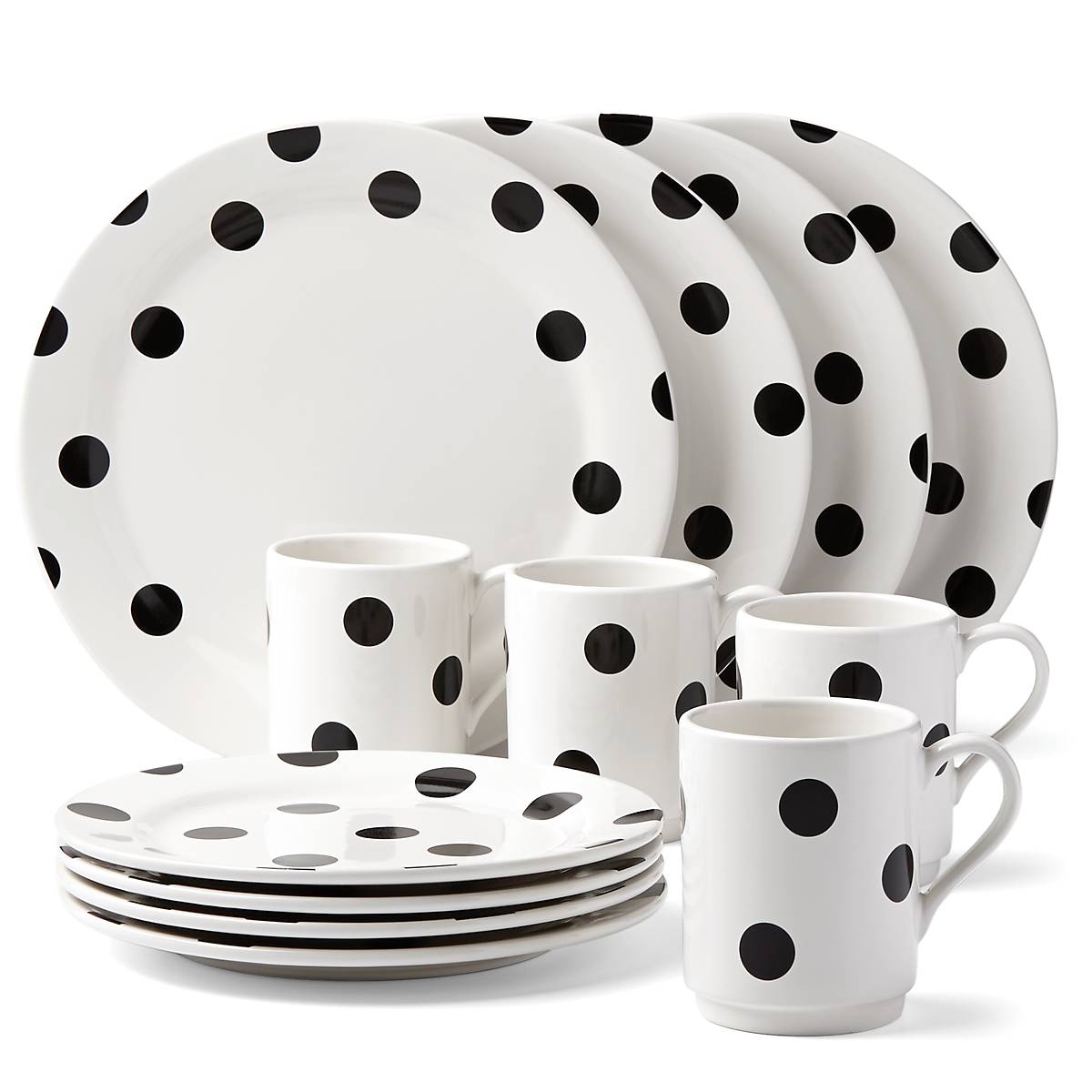 reed & barton Deco Dot 12-Piece Dinnerware Set