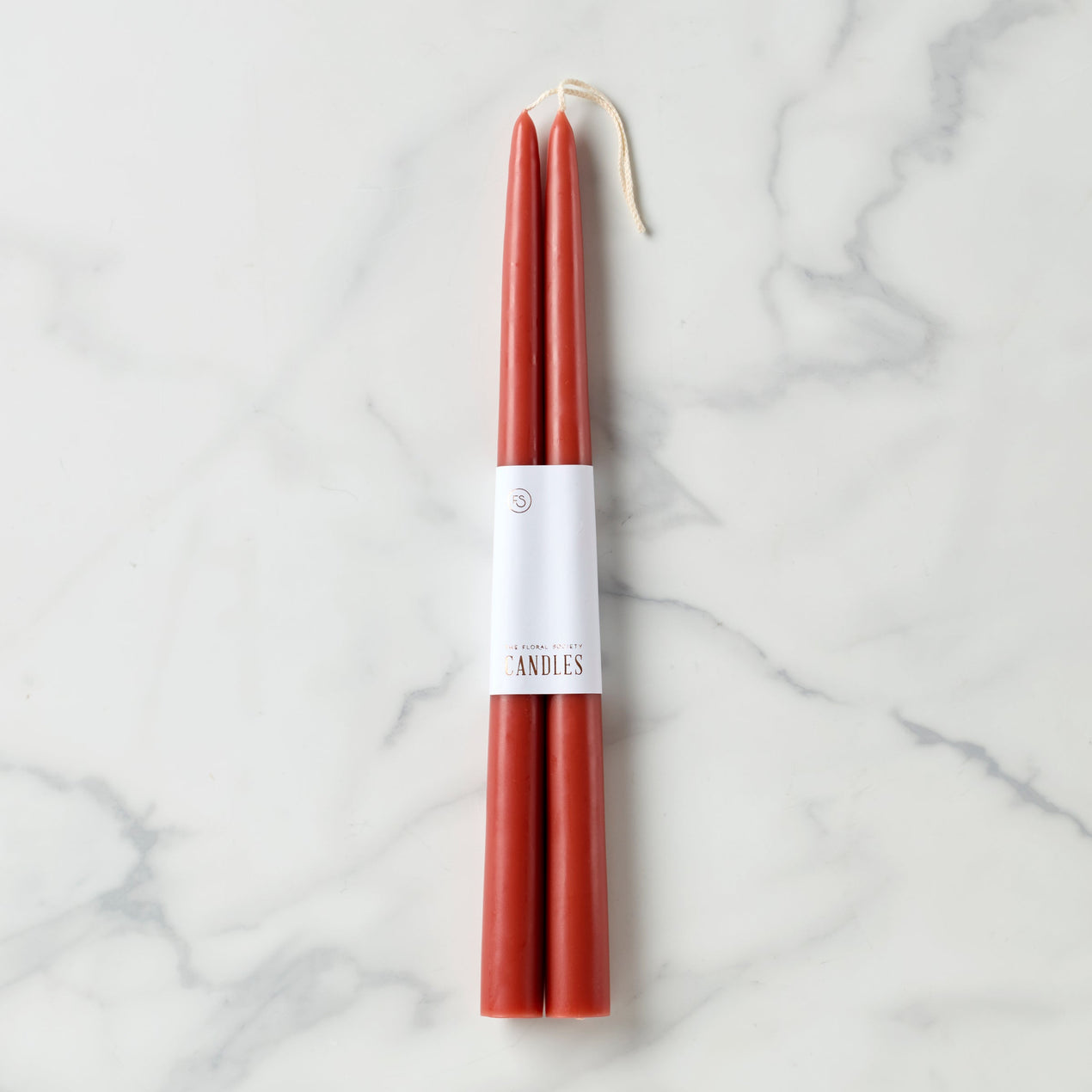 reed & barton Dipped 12" Taper Candle Pair - Clay