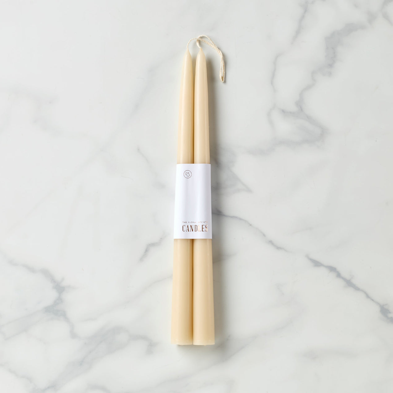 reed & barton Dipped 12" Taper Candle Pair - Parchment