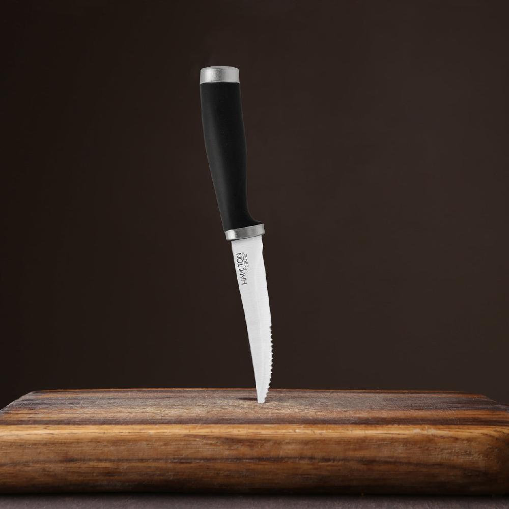 Reed & Barton Epicure Black Steak Knives Set Of 4