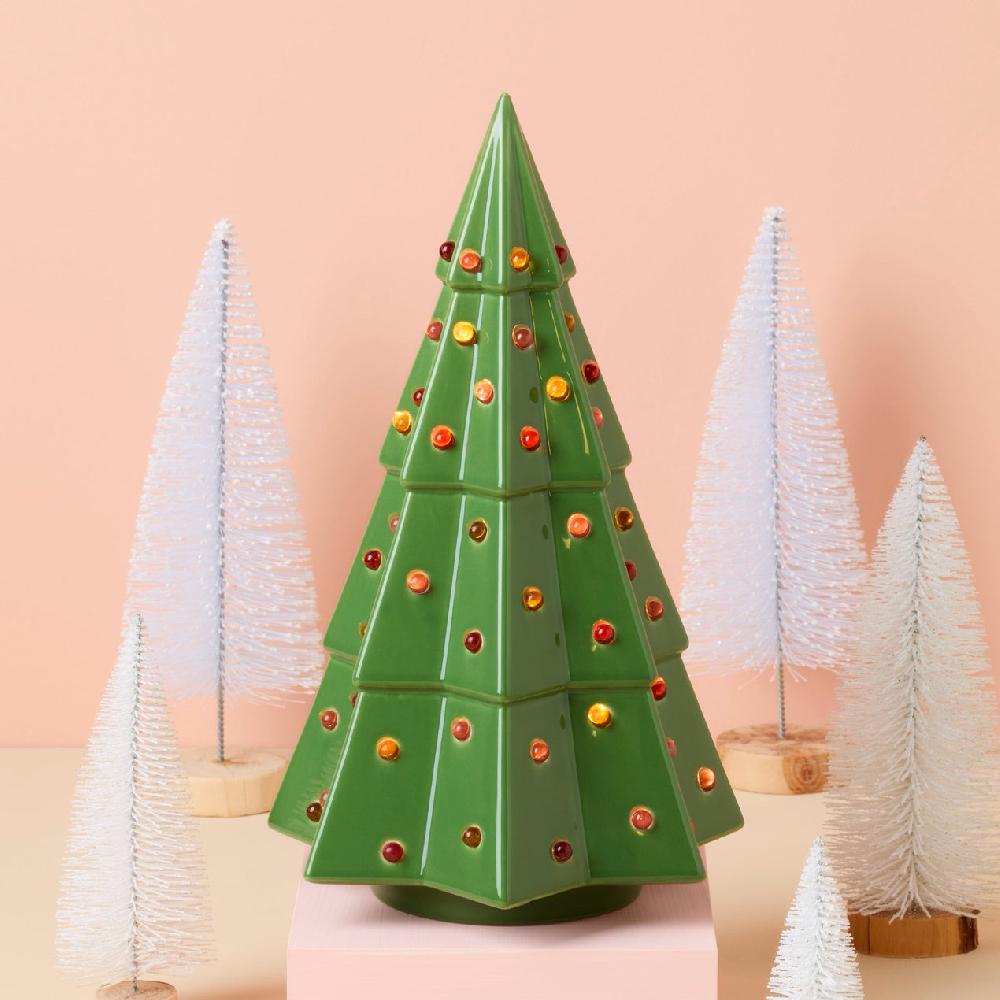 Reed & Barton Evergreen Large Lit Tree Figurine