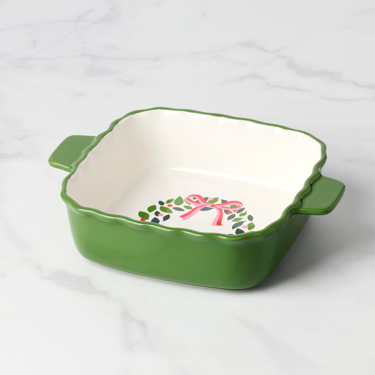 reed & barton Evergreen Square Scallop Baking Dish