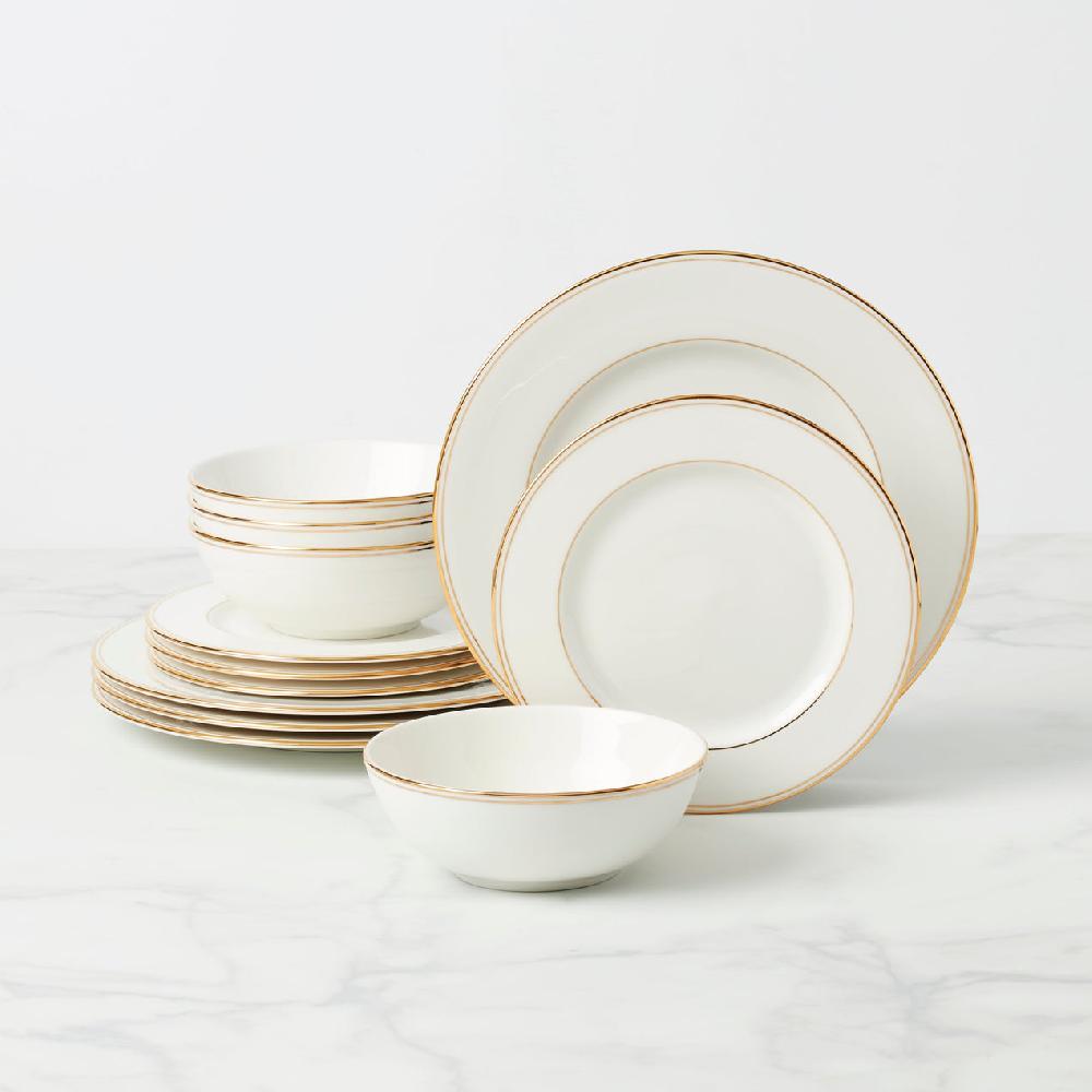 reed & barton Federal Gold 12-Piece Dinnerware Set