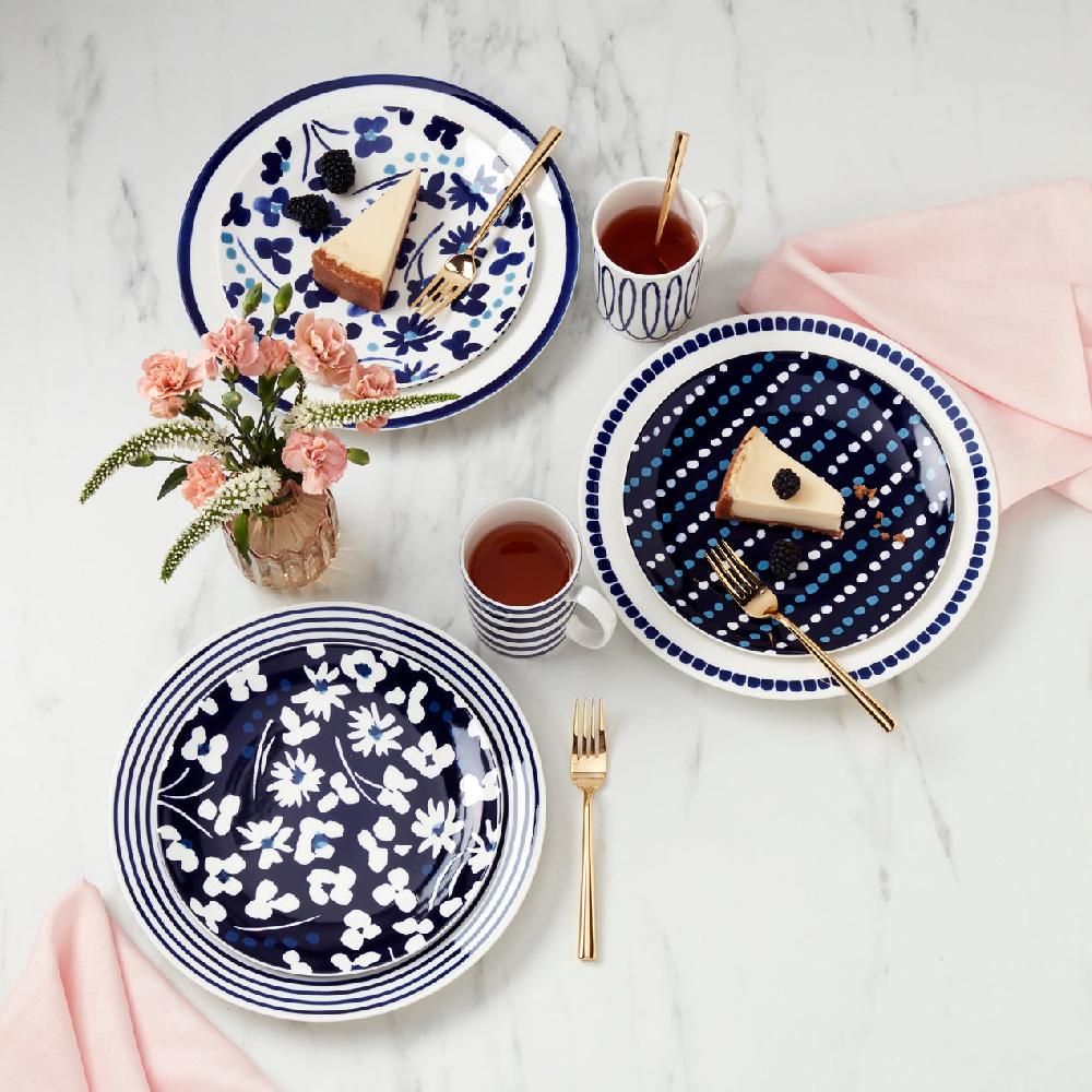 Reed & Barton Floral Way Accent Plates - Set Of 4