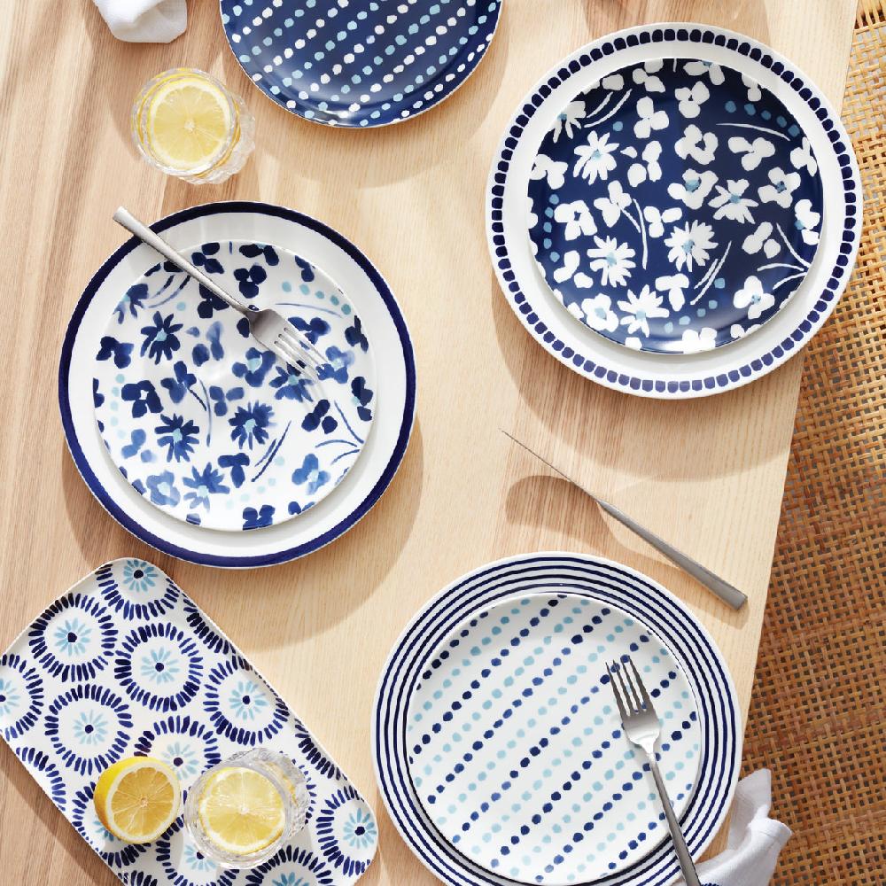 Reed & Barton Floral Way Accent Plates - Set Of 4