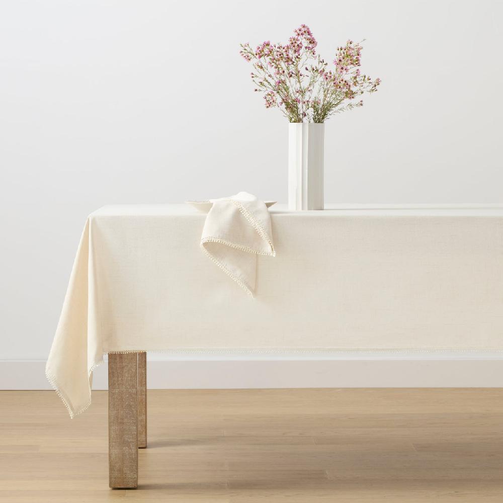 Reed & Barton French Perle Natural 60X84 Tablecloth
