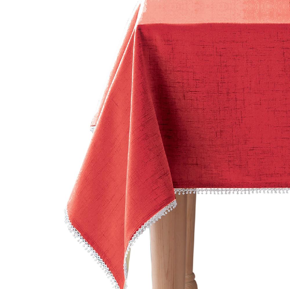 reed & barton French Perle Red 60X84 Tablecloth