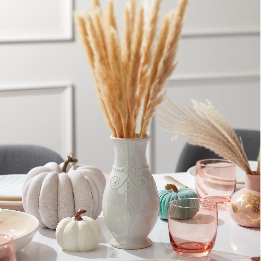 Reed & Barton French Perle White Fluted Vase