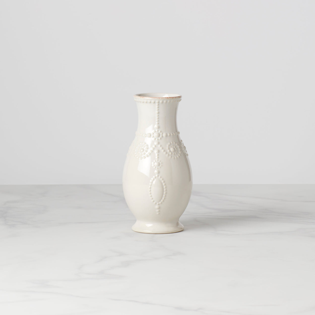 reed & barton French Perle White Fluted Vase