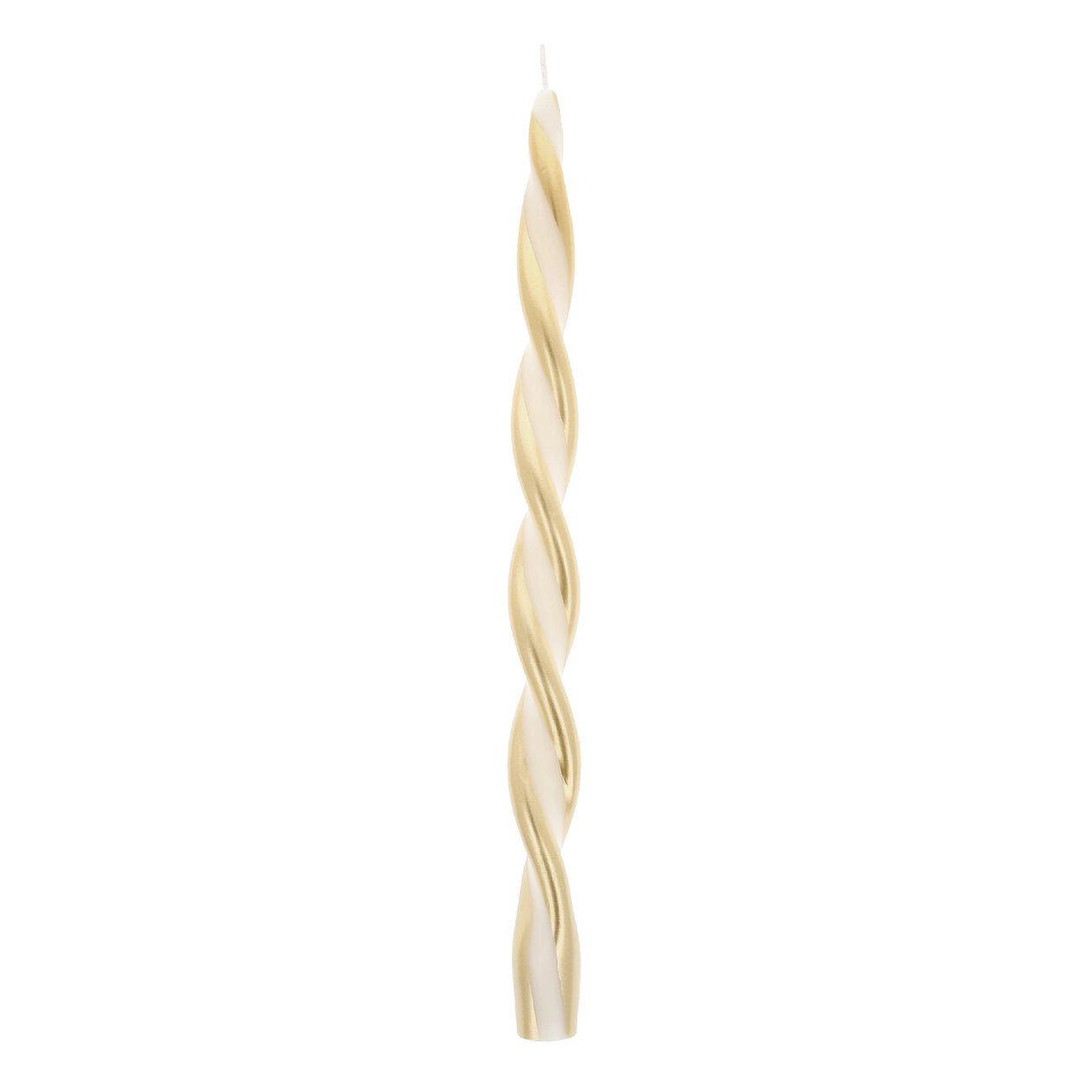 Reed & Barton Gold Stripe Twist Candles Set Of 2