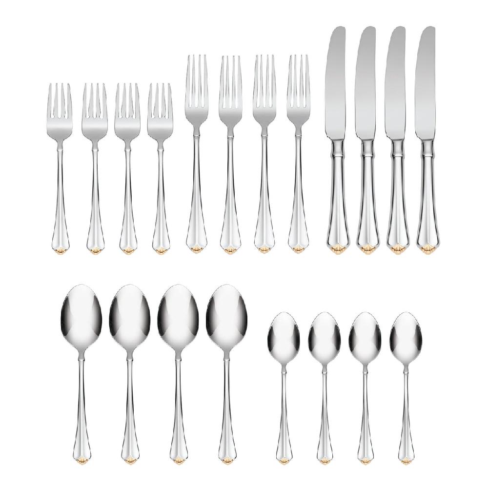 Reed & Barton Golden Juilliard 20 Piece Flatware Set