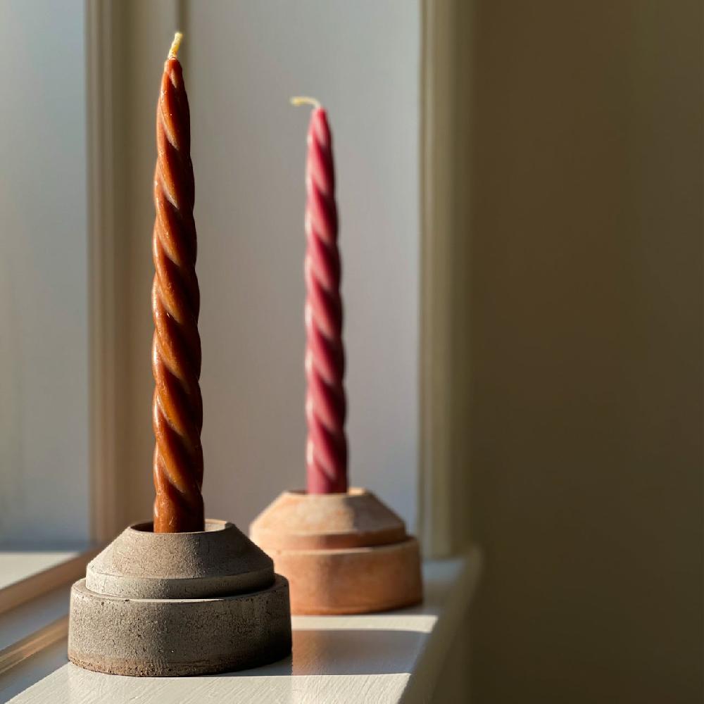 Reed & Barton Hoff Candleholder Raw Rosa