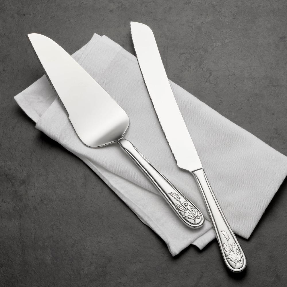 Reed & Barton Holiday 2 Piece Dessert Set