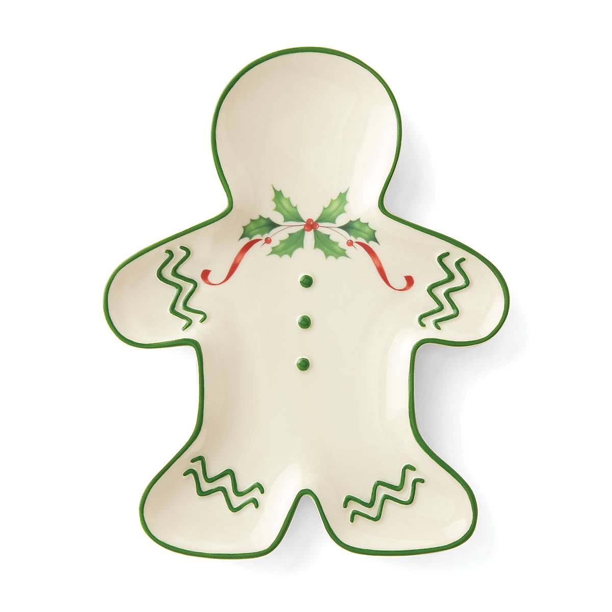 Reed & Barton Holiday Gingerbread Man Accent Plate