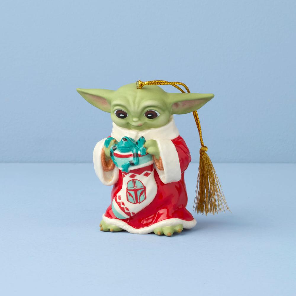 reed & barton Holiday Grogu With Stocking Ornament