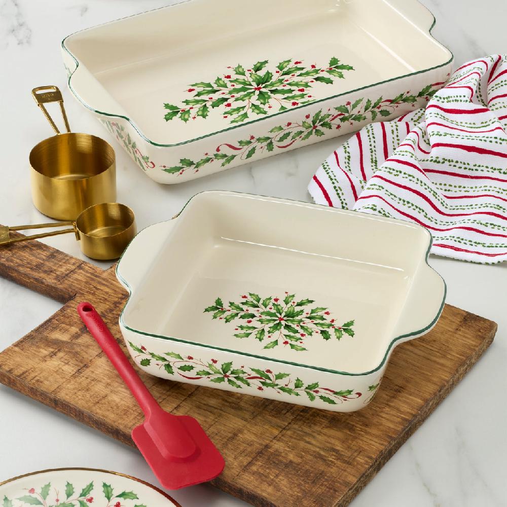 Reed & Barton Holiday Square Baking Dish
