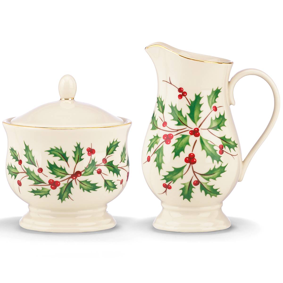Reed & Barton Holiday Sugar & Creamer Set
