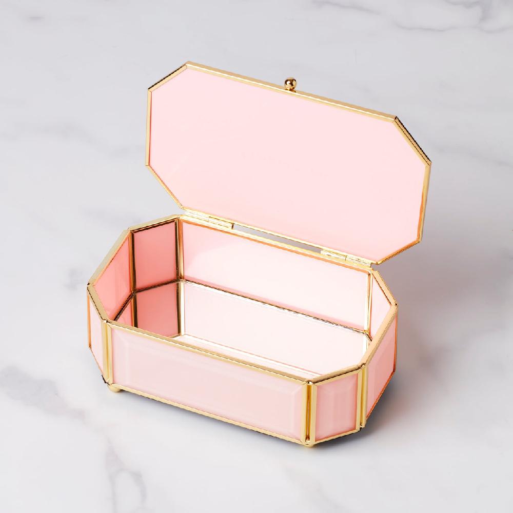 Reed & Barton "I Treasure You" Pink Jewelry Box