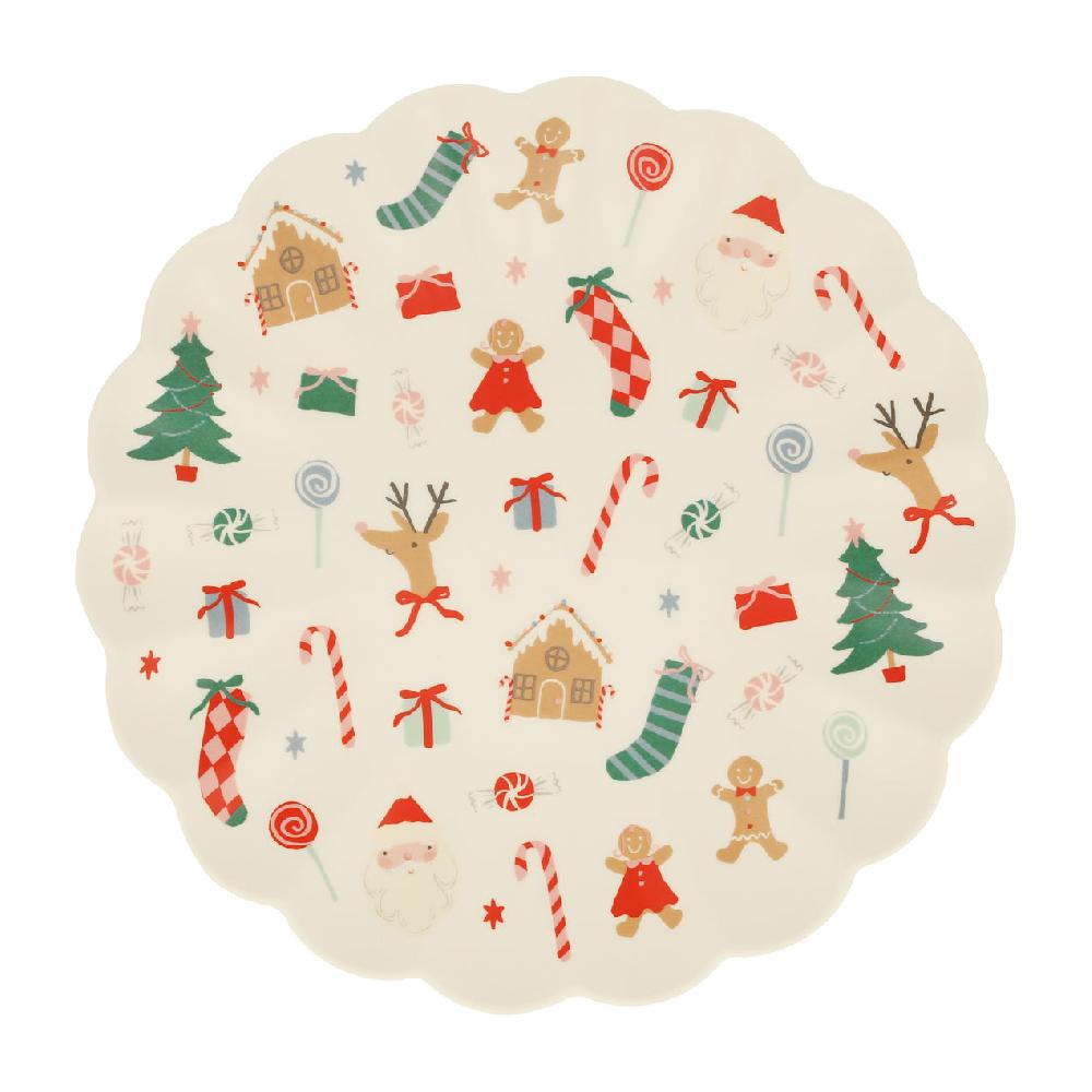 reed & barton Jolly Christmas Melamine Large Plate