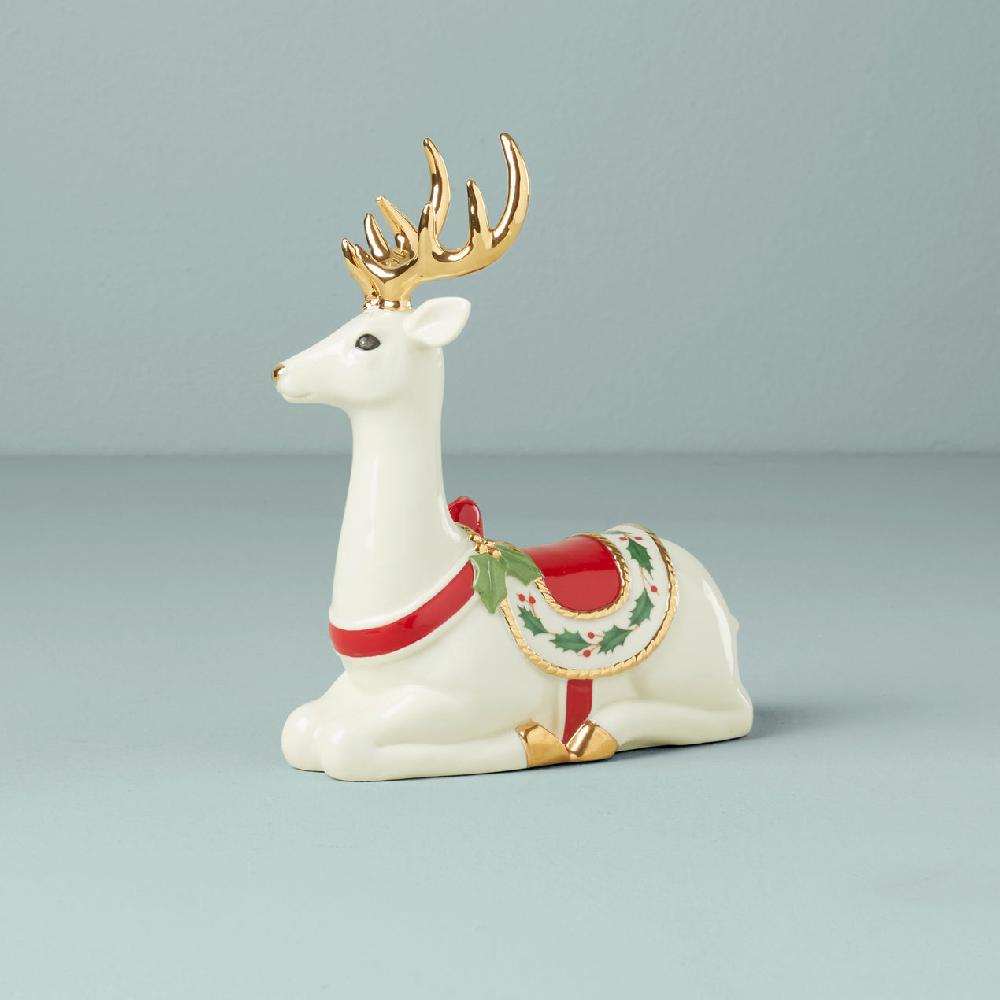 reed & barton Laying Reindeer Figurine