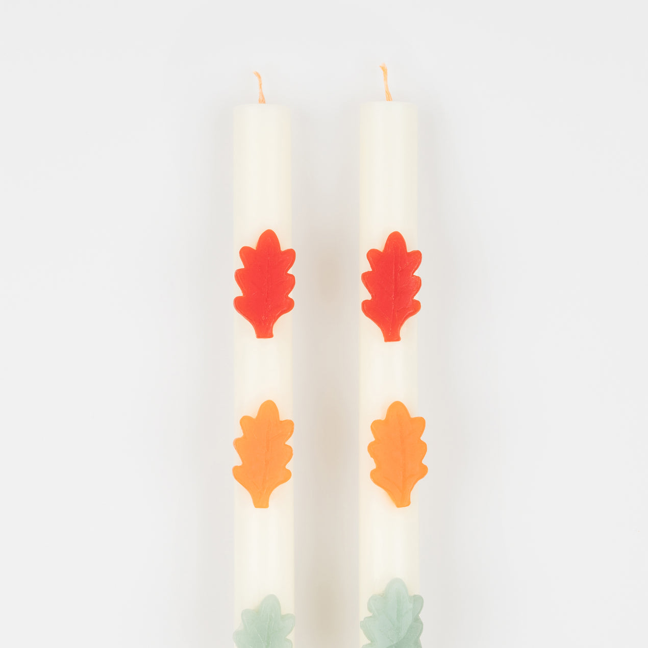 Reed & Barton Leaf Table Candles Set Of 2