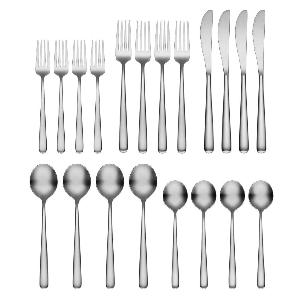Reed & Barton Lorenn Satin 20 Piece Flatware Set