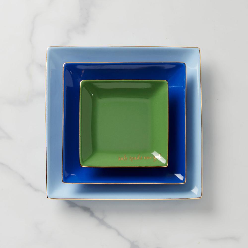 Reed & Barton Make It Pop Cool Blue 3-Piece Tray Set