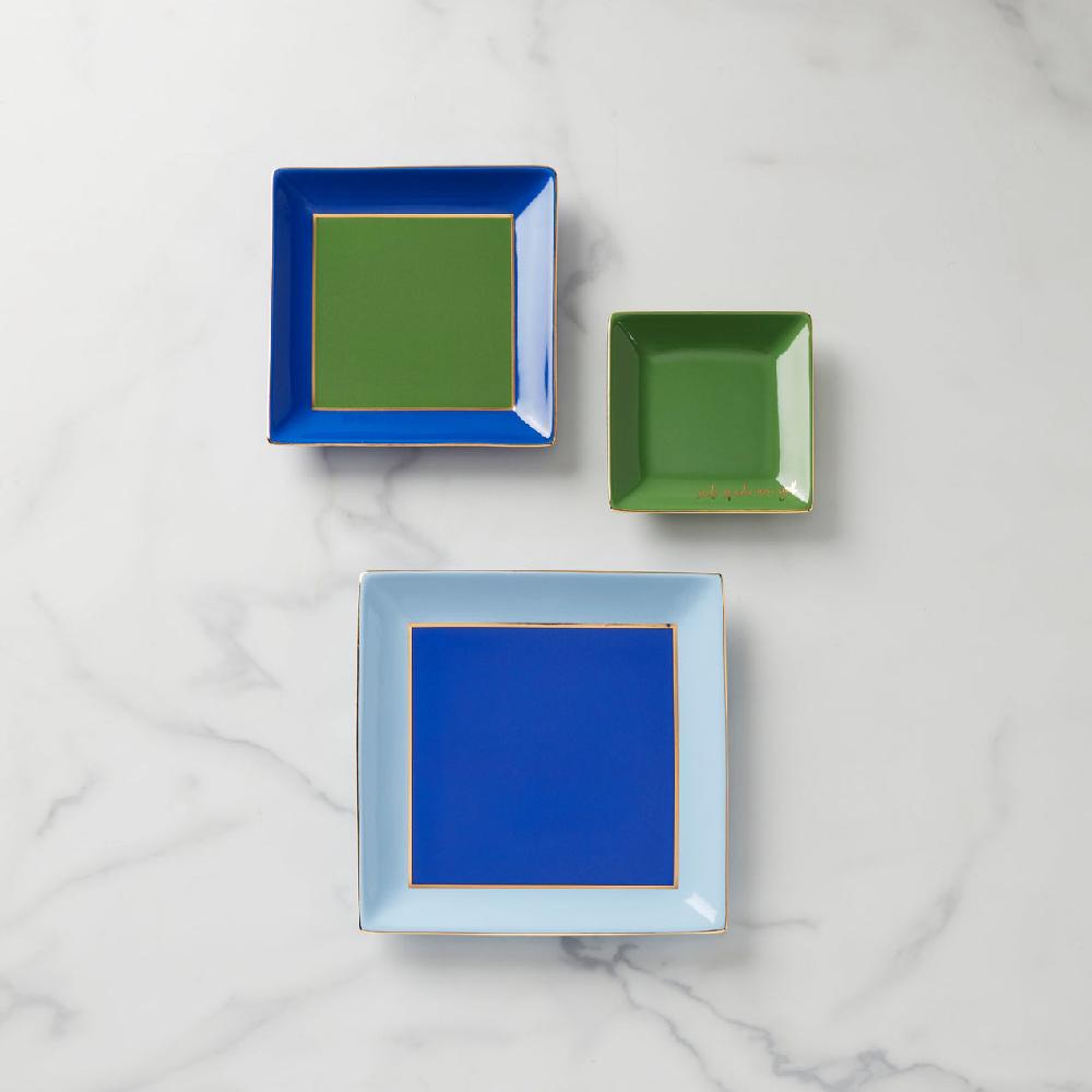 reed & barton Make It Pop Cool Blue 3-Piece Tray Set