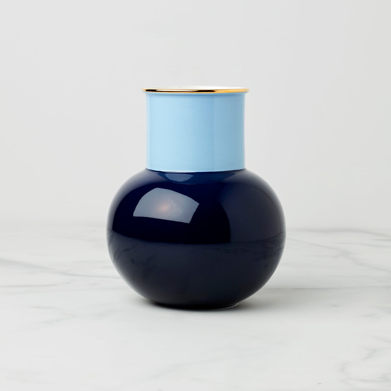 reed & barton Make It Pop Cool Blue Bouquet Vase