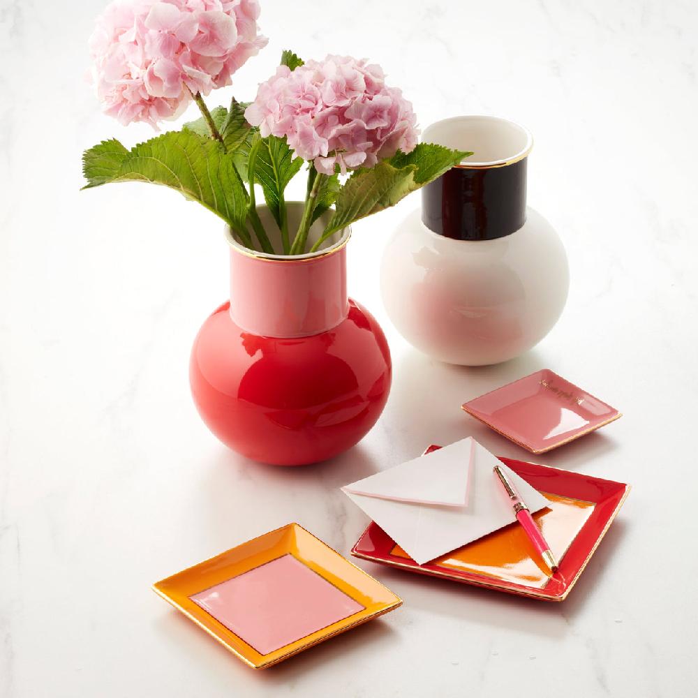 Reed & Barton Make It Pop Warm Red 3-Piece Tray Set