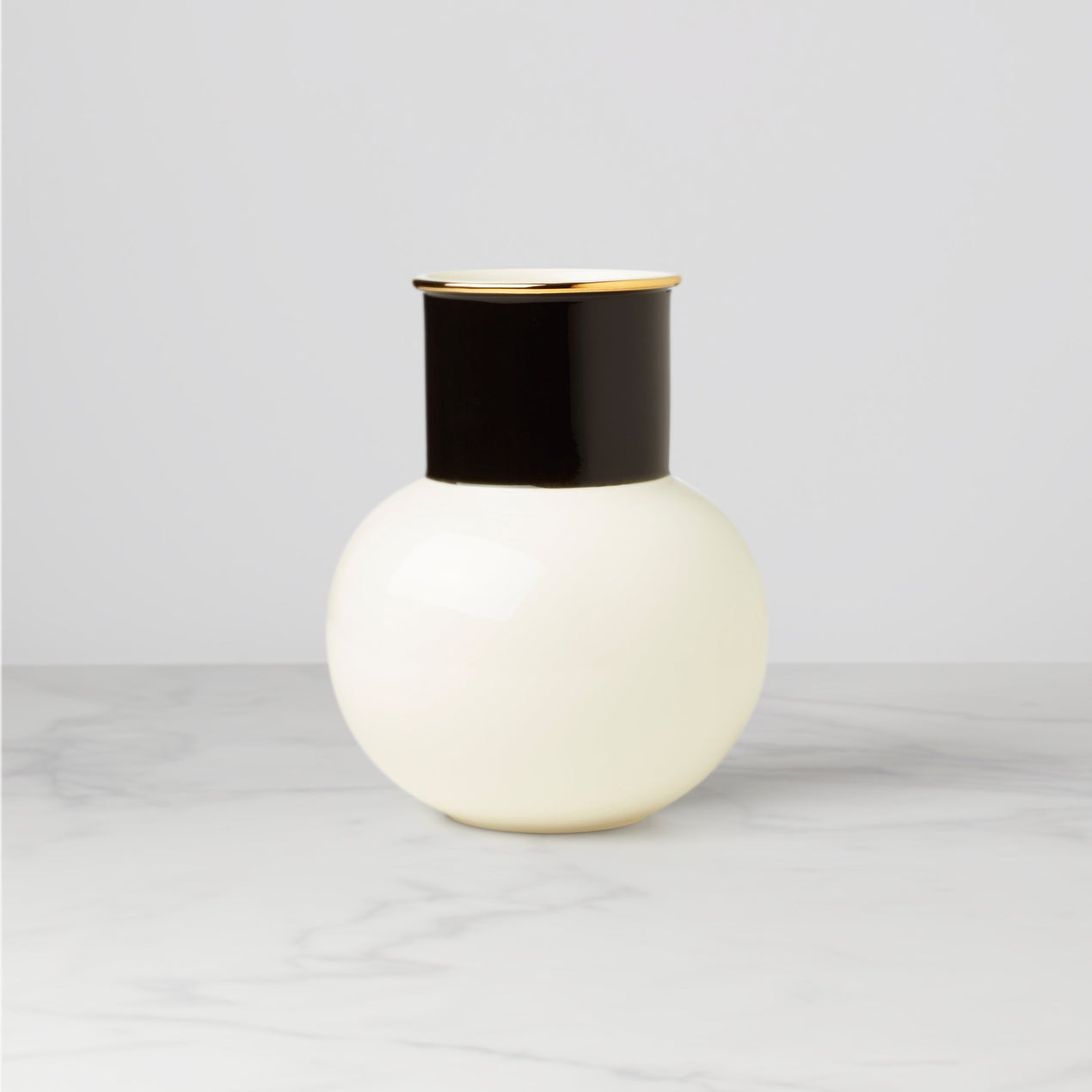 reed & barton Make It Pop White & Black Bouquet Vase