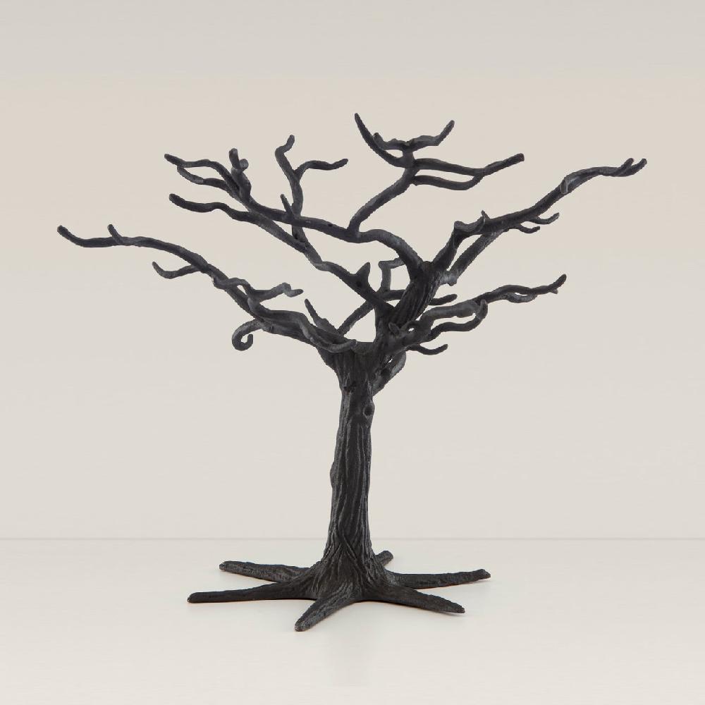reed & barton Matte Black Metal Ornament Tree