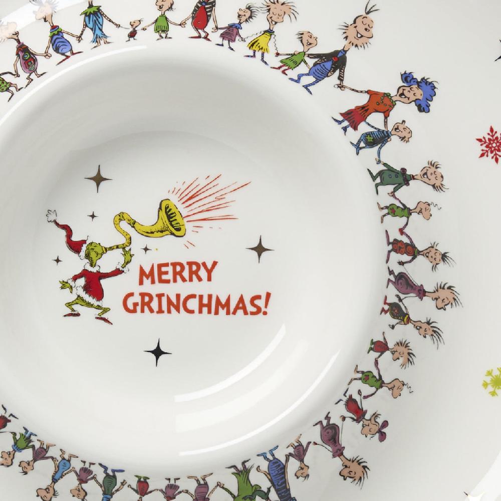 Reed & Barton Merry Grinchmas Chip & Dip Bowl