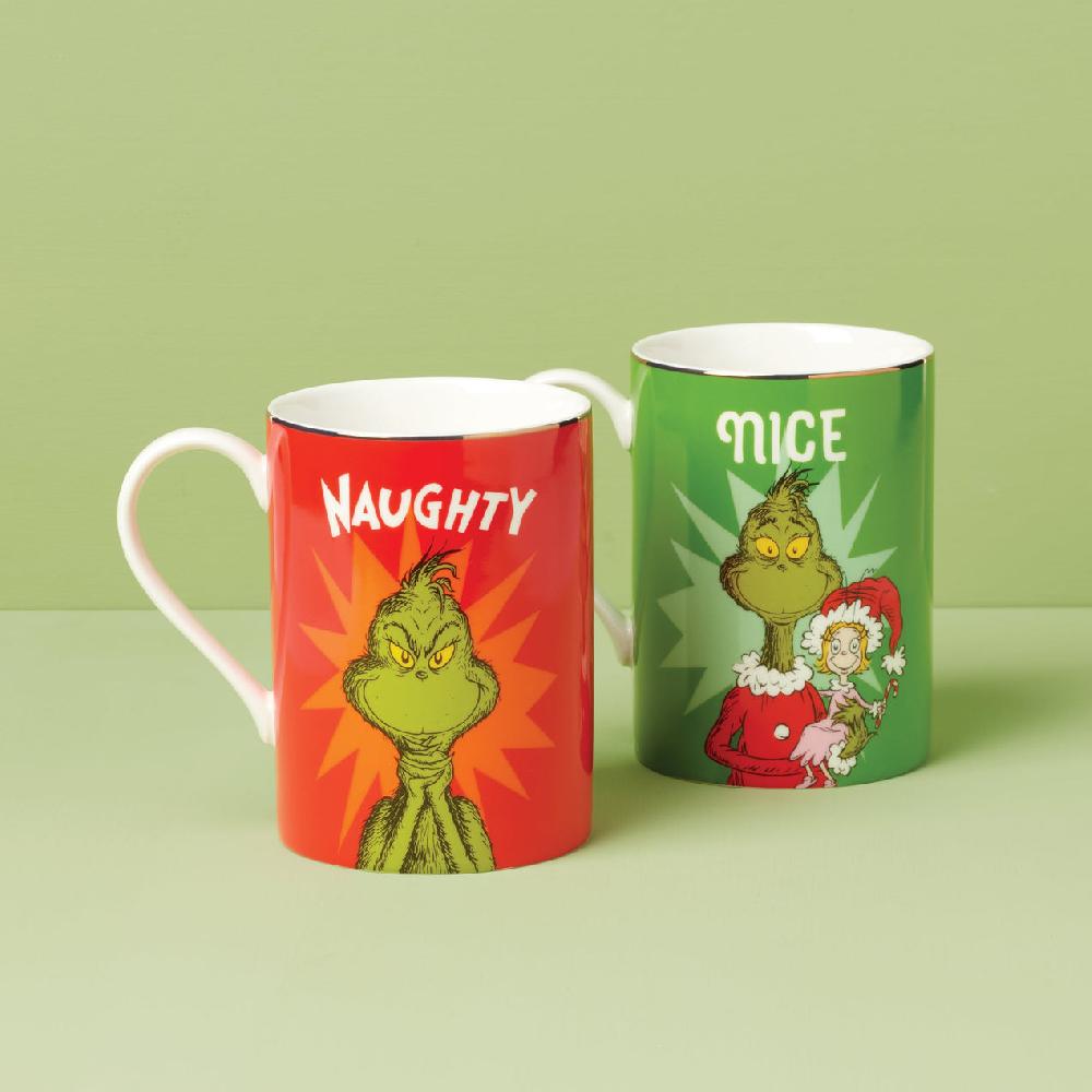Reed & Barton Merry Grinchmas Naughty & Nice Mug Set