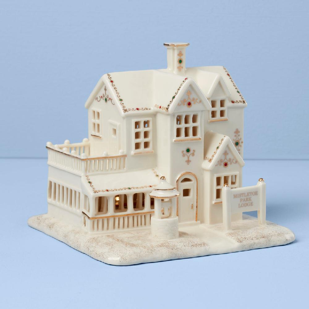 Reed & Barton Mistletoe Park Lit Lodge