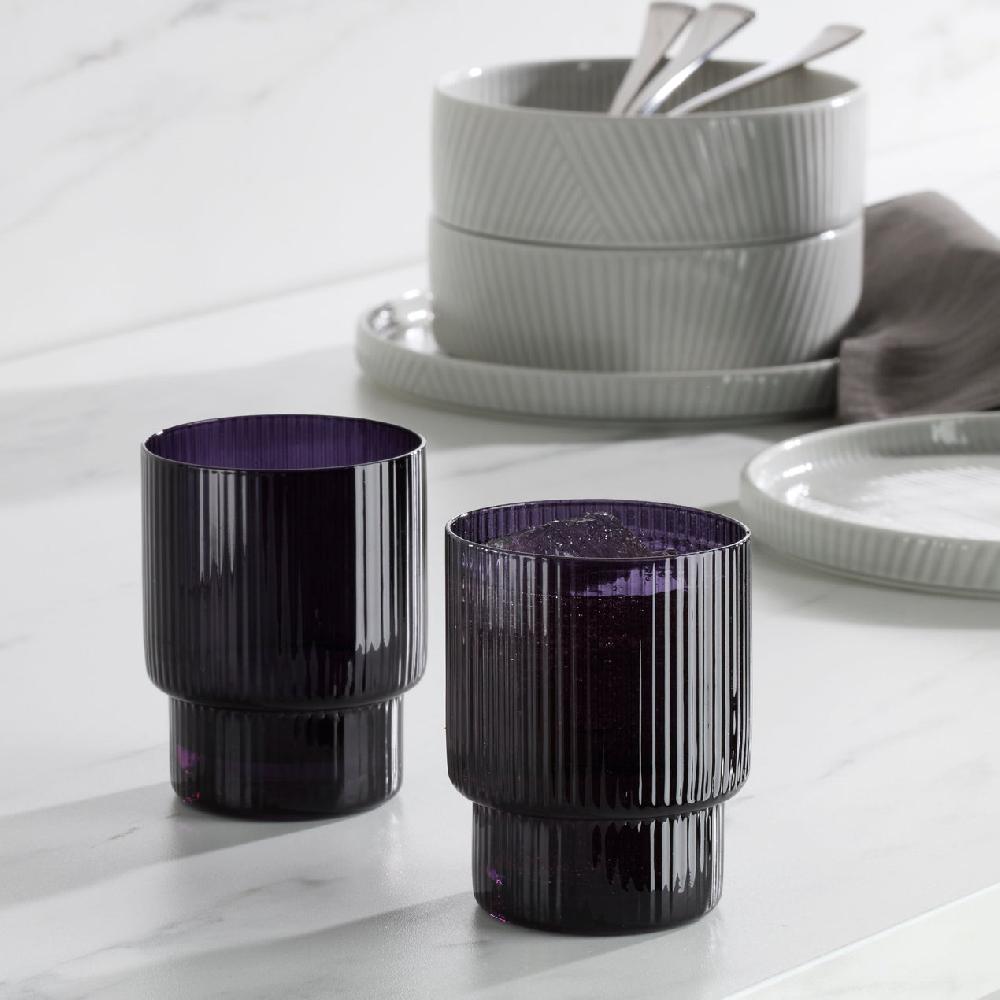 Reed & Barton Modulus Nightshade Tumblers - Set Of 4