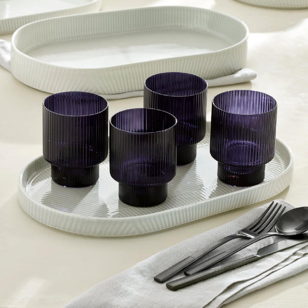 Reed & Barton Modulus Nightshade Tumblers - Set Of 4